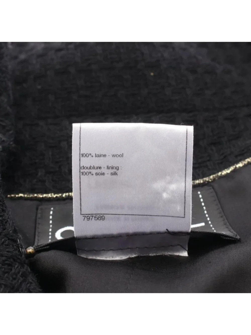 Chanel Coco Buttons Wool Coat